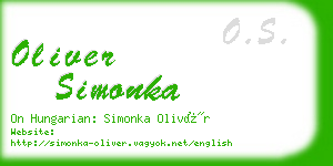 oliver simonka business card